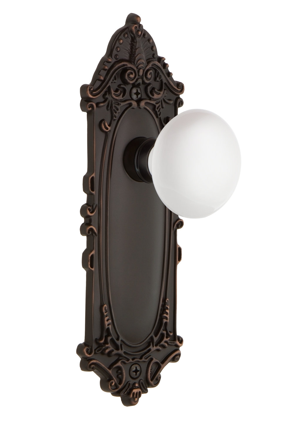 Nostalgic Warehouse White Porcelain Passage Door Knob With