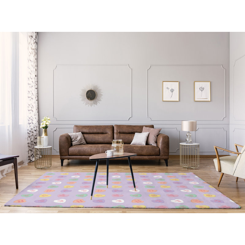 East Urban Home Handmade Purple Yellow Green Area Rug Wayfair