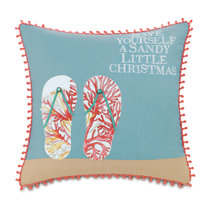 beach christmas pillows