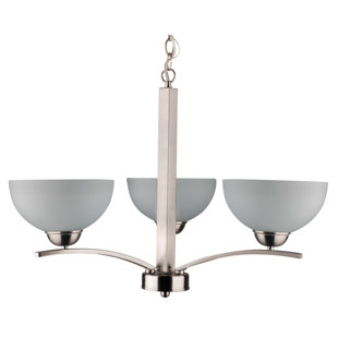 Go to store & view more images Mickayla 3-Light Shaded Chandelier by Whitfield Lighting