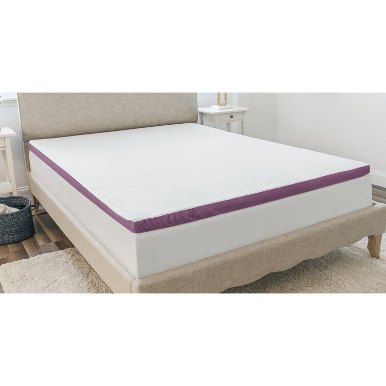 Details about   Double Thick Hybrid Mattress Topper 2-Piece Memory Foam Down Alternative Top Pad 