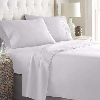 King Size Ivory Solid 4 Piece Sheet Set 1000 Thread Count 100% Egyptian Cotton 