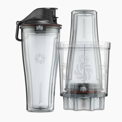 Personal Cup Adapter Kit for Vitamix Legacy Series Blenders – Clear/Transparent