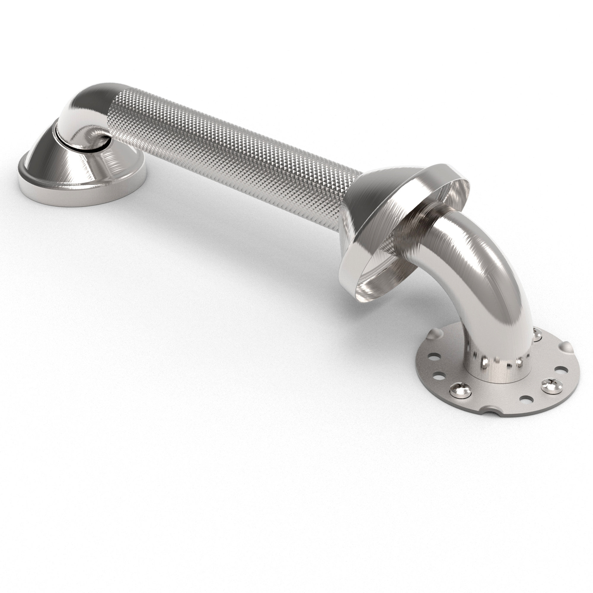 Ameriluck 12Inch Knurled Bath Safety Grab Bar, ADA Compliant, Heavy ...