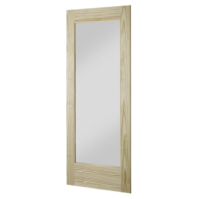 Colonial Elegance Glass Barn Door Without Installation Hardware