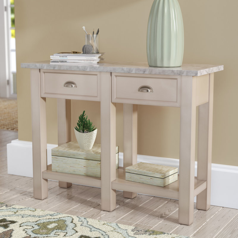Three Posts Burket Faux Marble Console Table Wayfair Burket Faux Marble Console Table