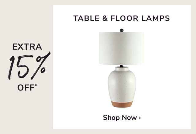 Table & Floor Lamp Sale