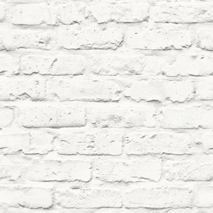 Brick Wood Stone White Wallpaper You Ll Love Wayfair Quickview