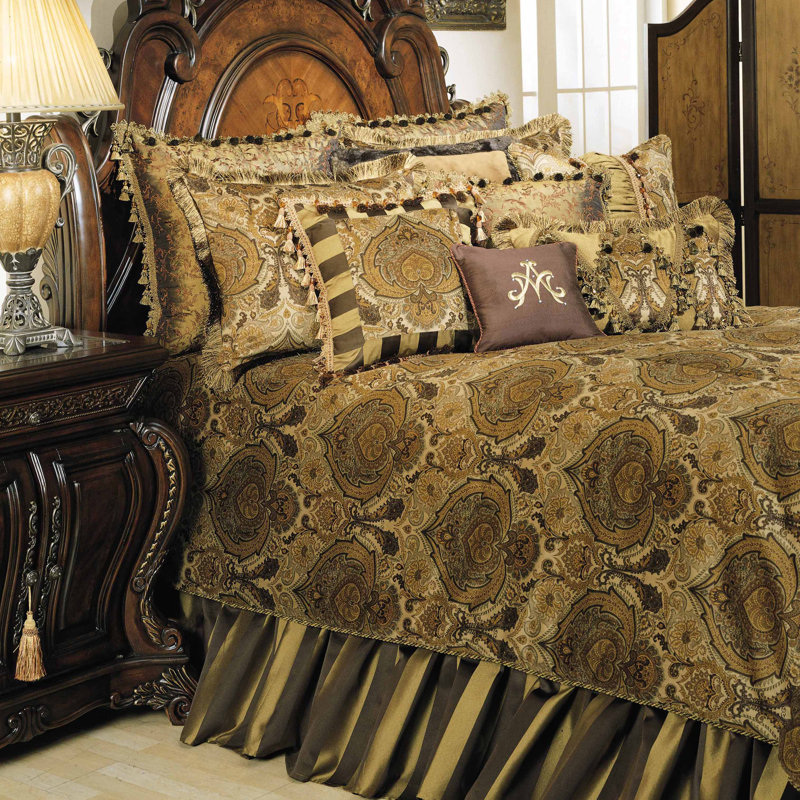 Michael Amini Distinctive Bedding Designs Damask 12 Piece Comforter Set Reviews Perigold