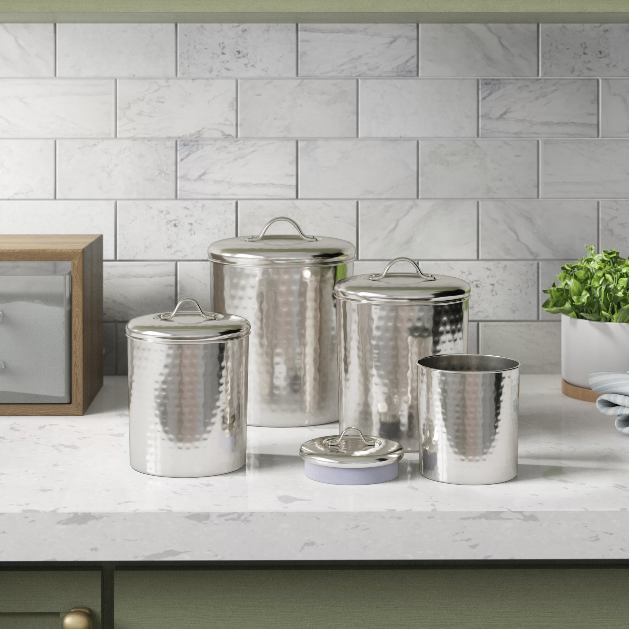 Metal Kitchen Canisters Jars You Ll Love In 2021 Wayfair