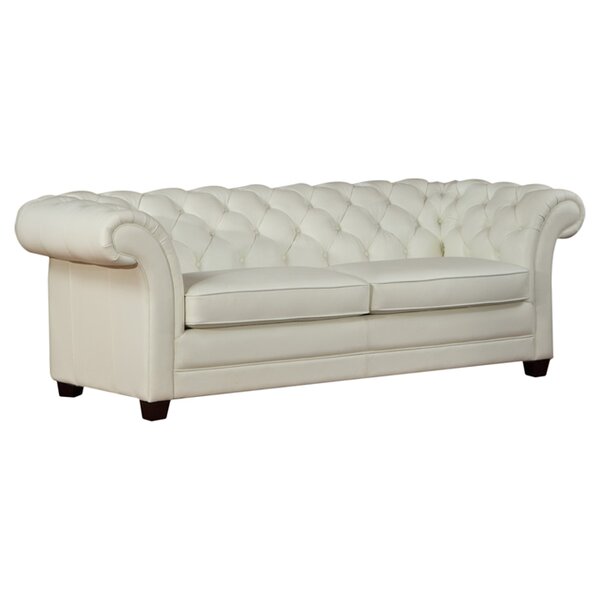 White Leather Sofas & Couches you'll Love in 2020 | Wayfair You'll Love ...