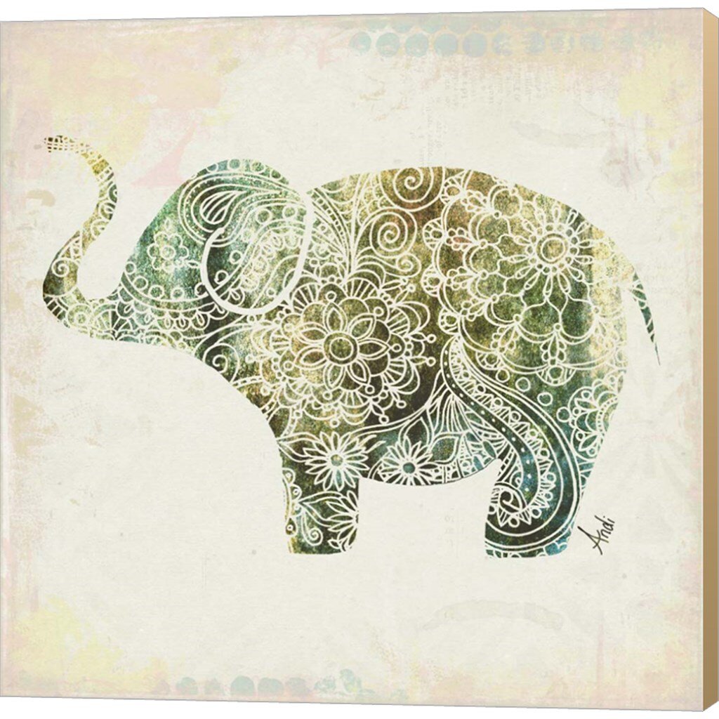 boho elephant drawing