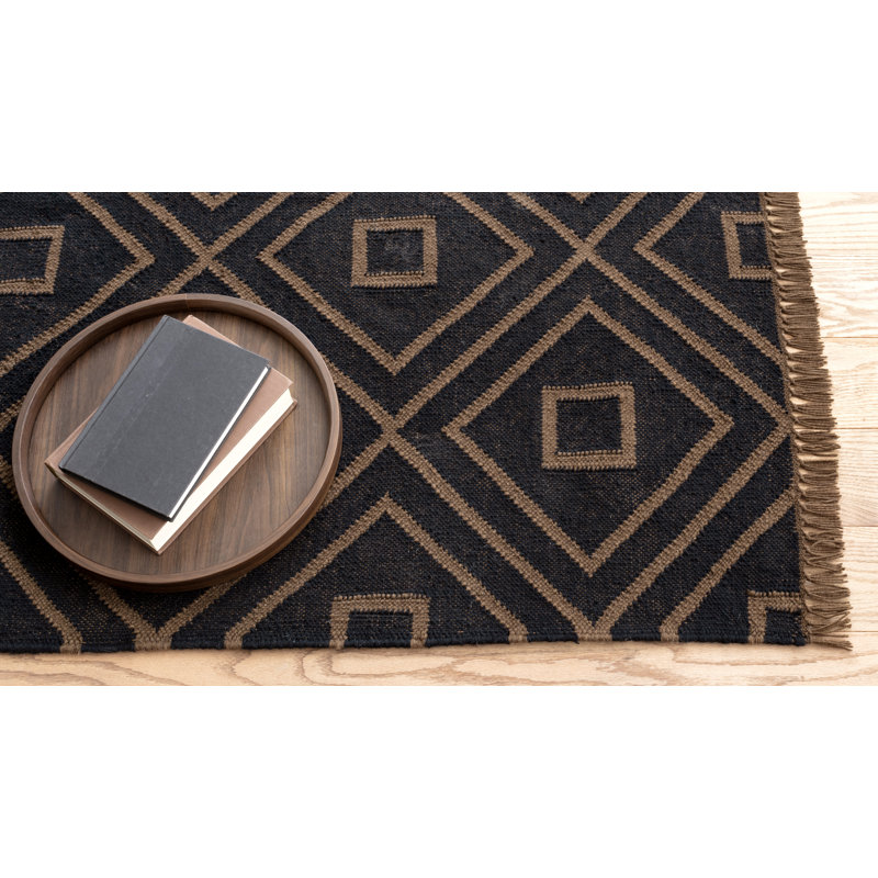 Dash And Albert Rugs Mali Geometric Handmade Flatweave Black Brown Indoor Outdoor Area Rug Perigold
