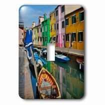 COLORFUL BOATS ON THE LAKE LIGHT SWITCH OUTLET WALL PLATE COVERS ROOM HOME DECOR COLORFUL BOATS ON THE LAKE LIGHT SWITCH OUTLET WALL PLATE COVERS ROOM HOME DECOR