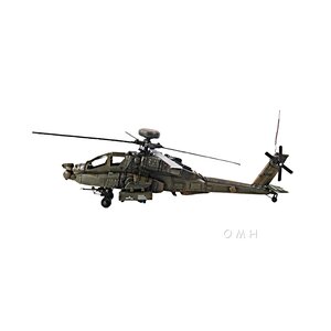 Ashad Ah-64 Apache 1:24 Helicopter