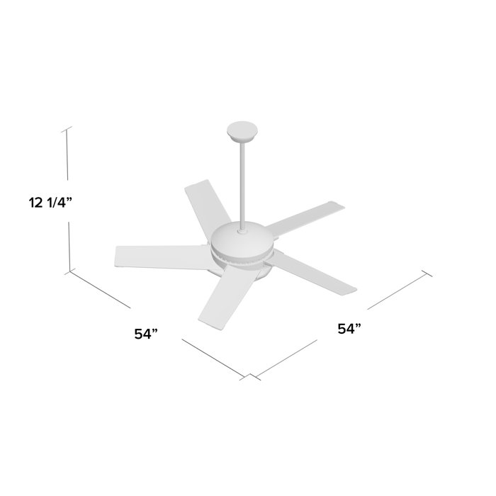54 Stealth 5 Blade Led Ceiling Fan Light Kit Included