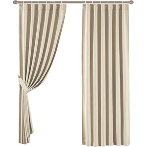 Solid Blackout Tab top Single Curtain Panel (Set of 2)