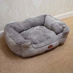Charles Bentley Plush Soft Pet Bed Bolster Cushion In Grey Wayfair Ie