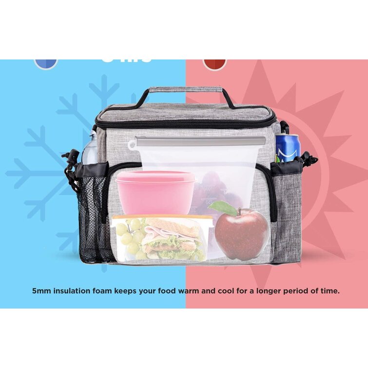 Soft Sided Cooler Food Beverage Storage Holder Picnic Container Lunch Box 6 Can