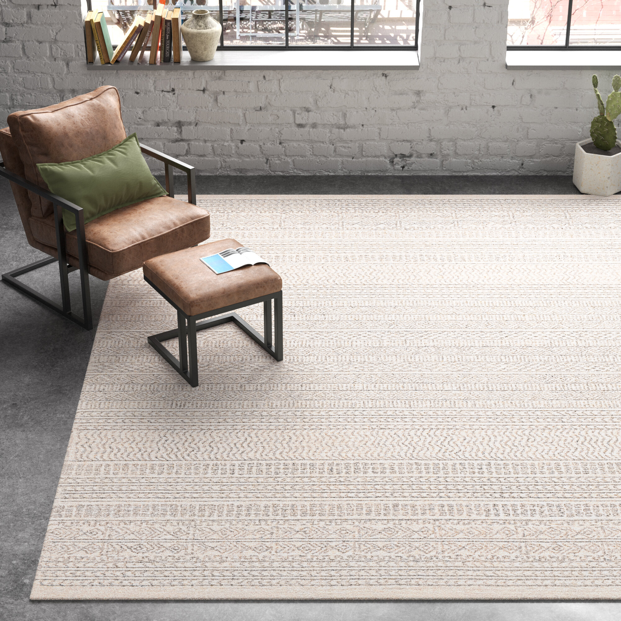 PURE WOOL RUG...FREE DELIVERY. THICK BRAND NEW LUXURY 8' x 5' LOUNGE RUG 