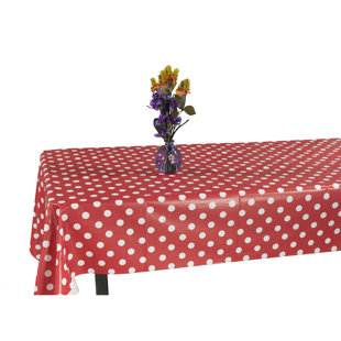 Polka Dot Tablecloths You Ll Love Wayfair Essential Polka Dot Design Indoor Outdoor Tablecloth