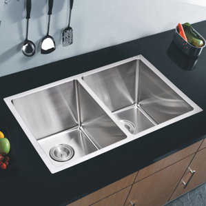 30 Kitchen Sink Design Ideas Kraus 29 X 19 Double Basin Undermount Kitchen Sink Wayfair