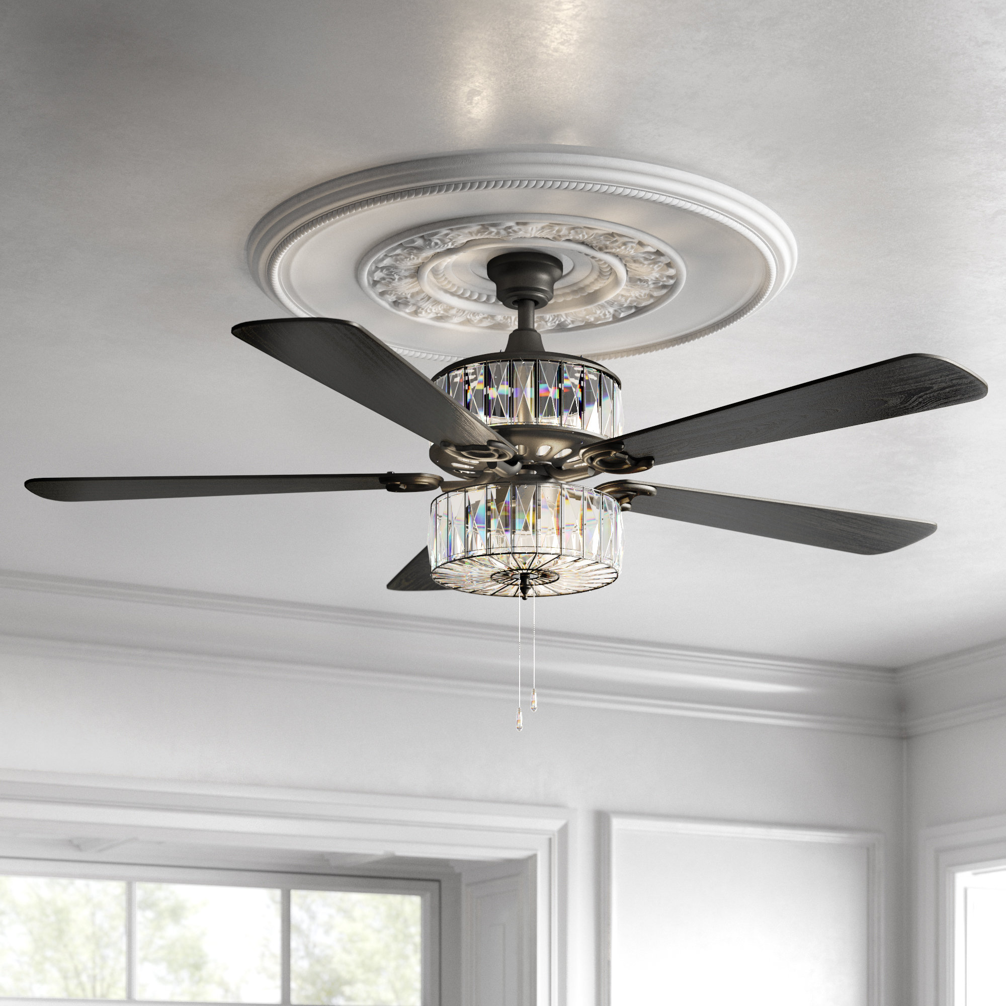 Kelly Clarkson Home 52 5 Blade Ceiling Fan With Remote Light Kit Blade Ceiling Fan With Remote
