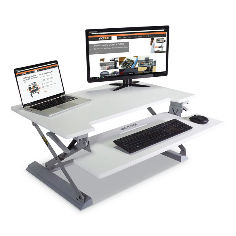 Symple Stuff Opperman Standing Desk Conversion Unit With Keyboard