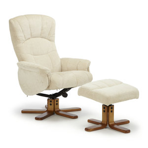 Relaxsessel Lyonville mit Fußhocker von Home & ..