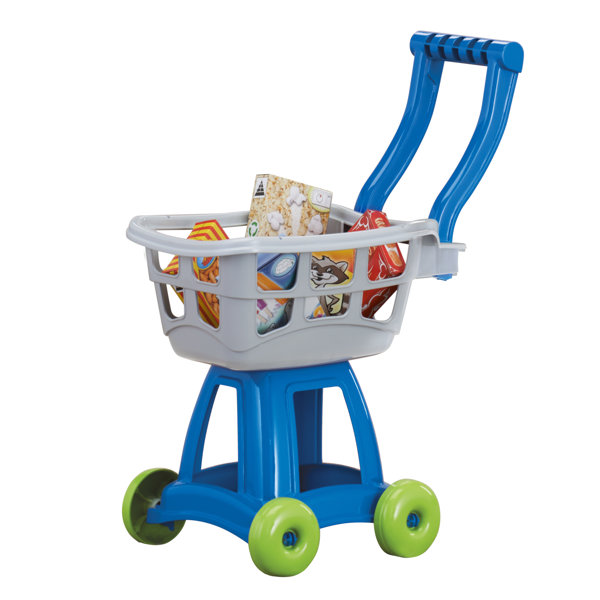 kids shopping cart with food