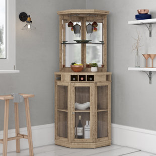 small corner wine cabinet
