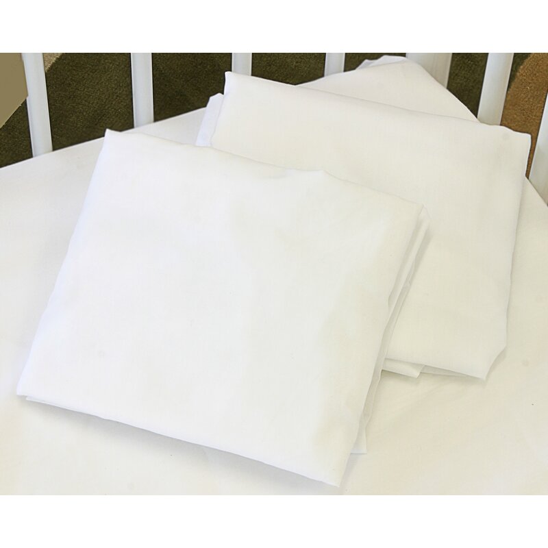 Alwyn Home Coleridge Cotton Compact Knitted Flat Crib Sheet