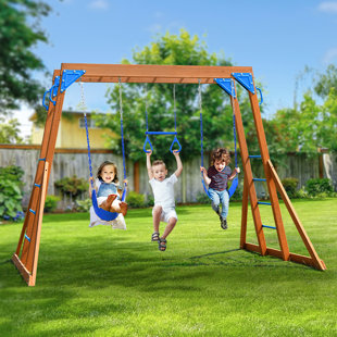 classic top ladder swing set