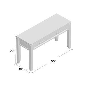 Millwood Pines Hidalgo 50'' Solid Wood Console Table & Reviews | Wayfair