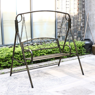 One Person Porch Swing Wayfair Hamblin 2 Person Patio Porch Swing