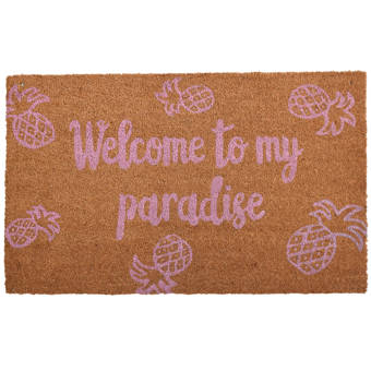 East Urban Home Chinese Crested Welcome 27 In X 18 In Non Slip Outdoor Door Mat Wayfair