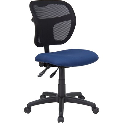 Amezquita Mesh Desk Chair Symple Stuff Upholstery Navy Blue Arms