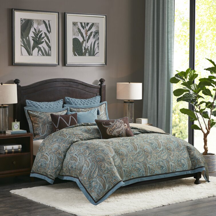 Teal Grey Hampton Hill Tranquility 2-In-1 Comforter  Set 