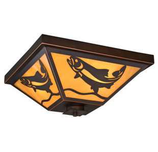 Best Lane 3-Light Outdoor Flush Mount By Loon Peak Outdoor Lighting Lane 3-Light Outdoor Flush Mount By Loon Peak Outdoor Lighting