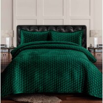 velvet green bedspread