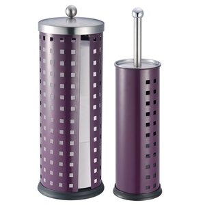 2 Piece Free Standing Toilet Brush Set