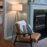 George Oliver David-Nelson Retro 62" Tripod Floor Lamp & Reviews | Wayfair