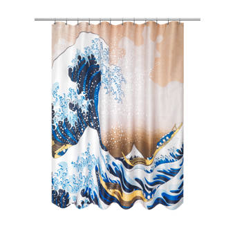 Ebern Designs Deering New York City Oil Painting Single Shower Curtain Hooks Reviews Wayfair