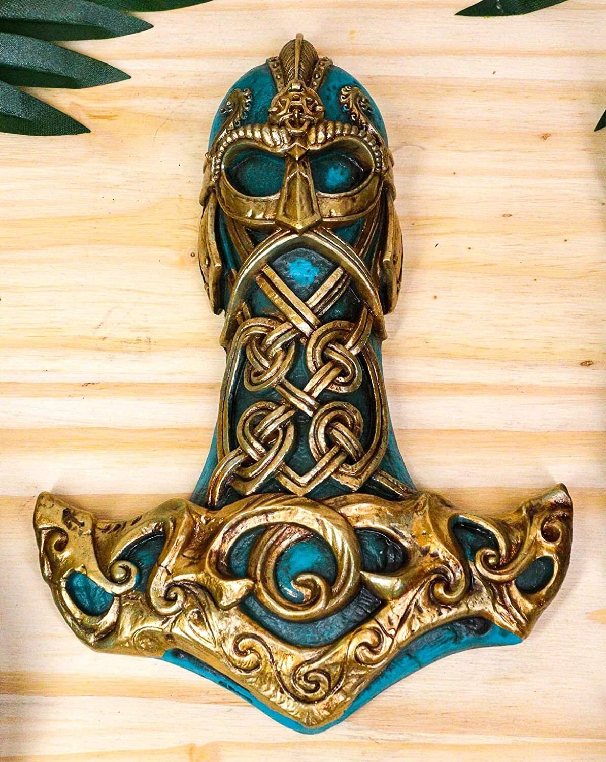 Viking axes shield bronze wall sculpture norse mythology home viking decor gift