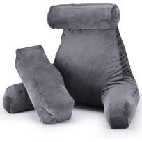 fuzzy fox bed rest pillow