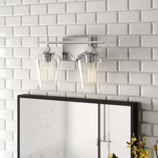 Farmhouse Rustic Clear Glass Shade Vanity Lighting Birch Lane