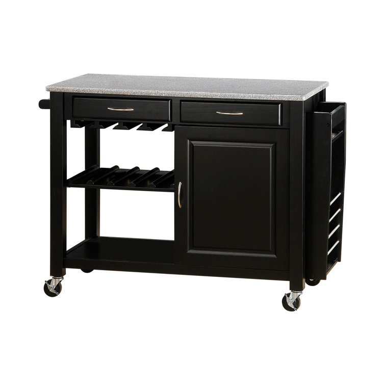 Red Barrel Studio Giolla Kitchen Cart With Granite Top Wayfair
