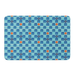 Vintage Checkerboard by Jane Smith Bath Mat