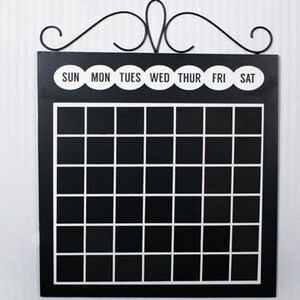 Calendar Free Standing Chalkboard