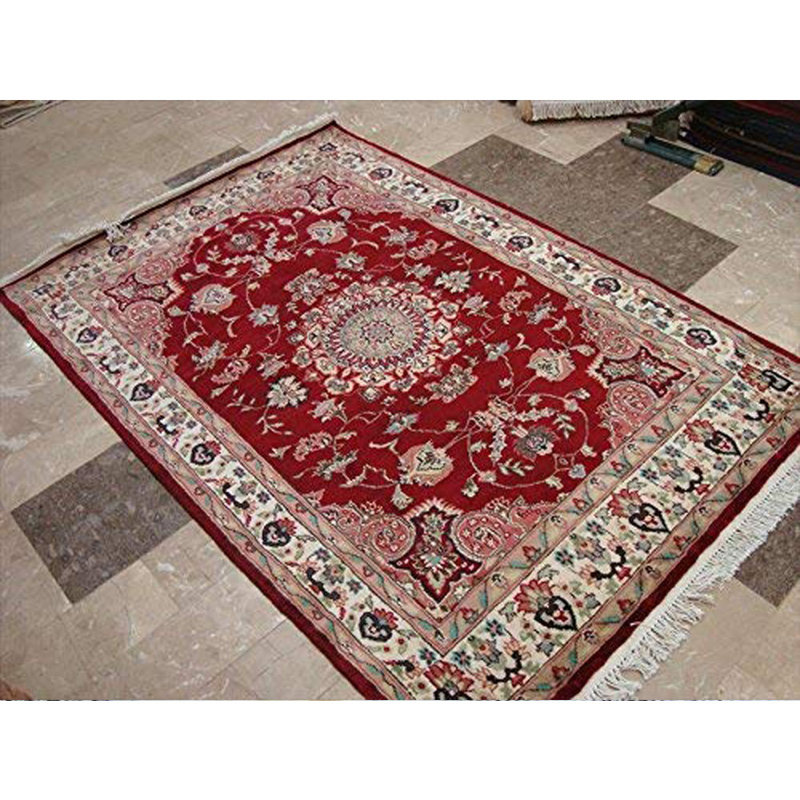 Darby Home Co Oriental Hand Knotted 4 1 X 6 Wool Silk Red Area Rug